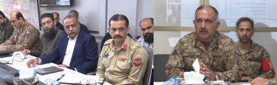 12-06-2023,Karachi.: Chairman NDMA Lt. General Inam Haider Malik  Presiding over Meeting for Update on Cyclone BIPARJOY at PDMA Sindh, Karachi.